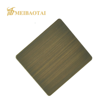 7C PVC Hairline Stainless Steel Sheet , 1219 x 2438mm 201 stainless sheet