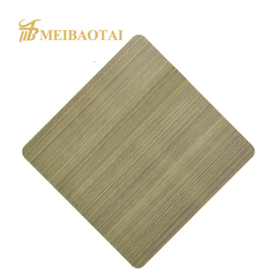7C PVC Hairline Stainless Steel Sheet , 1219 x 2438mm 201 stainless sheet