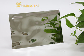 Water Ripple 201 Stainless Steel Decorative Wall Covering Sheets AISI Standard