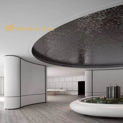 Black Mirror Water Ripple Stainless Steel Sheet 201 Grade 2438mm Size