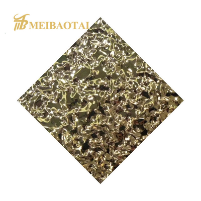 PVC Color Coating Water Ripple Stainless Steel Sheet Decoration Wall