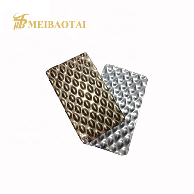 1mm Embossed Process Polished Stainless Steel Metal Plate