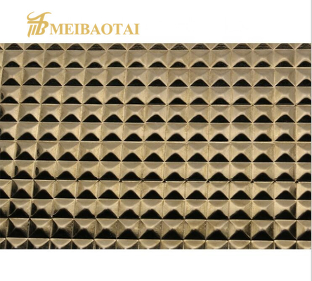 Gold Black Decorate 201 Stainless Steel Sheet Diamond PVD Coating