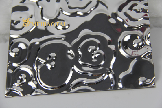 Stamped Embossed Stainless Steel Sheet For Walls 40 Elongness