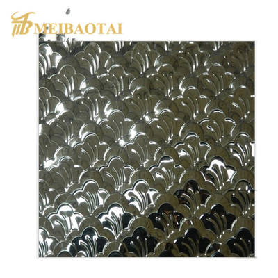 Golden Black Polished Embossed Stainless Steel Sheet Popular Pattern