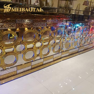 ASTM Mirror Gold Stainless Steel Sheet , 0.65mm Ss Mirror Finish Sheet