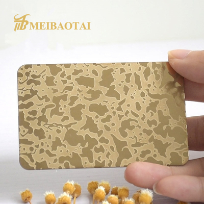 PVD Etched Stainless Steel Sheet , AISI Stainless Steel 304 Mirror Finish