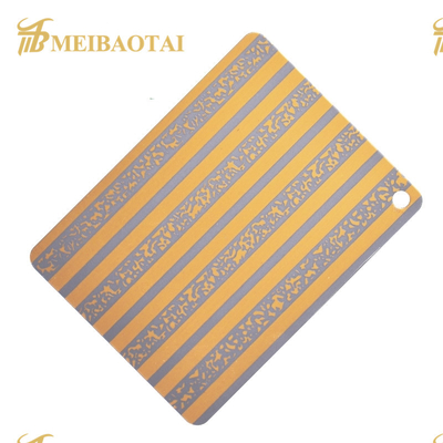 Etching Patterns Stainless Steel Sheets 1.0mm Thickness Color Coating Plate