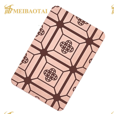 Etching Patterns Stainless Steel Sheets 1.0mm Thickness Color Coating Plate