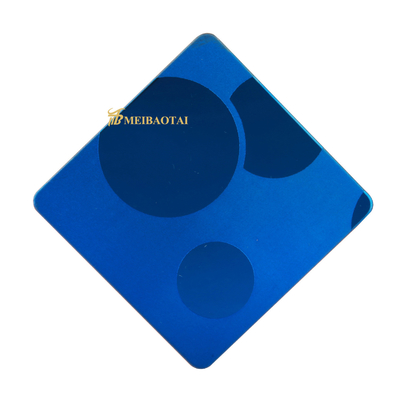 Pvd Purple Polish Etched Stainless Steel Sheet With Novancel Film