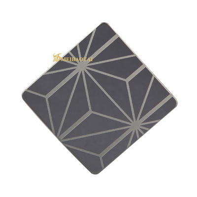 Pvd Color Coating Mirror Etched Stainless Steel Sheet 1.0mm Thickness