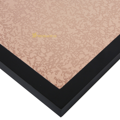 3048mm Gold Mirror Etched Stainless Steel Sheet Decorative Elevator Cabinet