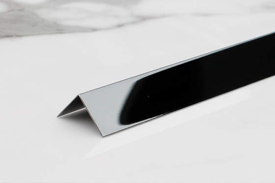 Mirror Surface 2438mm Stainless Steel Tile Trim SS304L Tile Strip