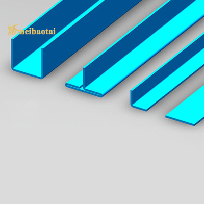 Bending 304 Stainless Steel Tile Edge Trim T8 X 3048mm For Corner