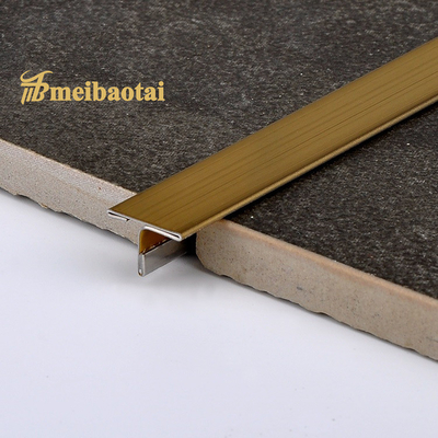 Antique 10mm Stainless Steel Tile Trim GB Standard With 80 Micron PVC Film