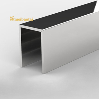 U Slot Decorative Stainless Steel Tile Trim 201 304 Mirror Color Finish