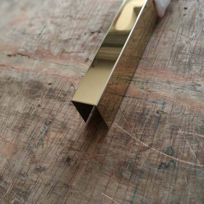 U Slot Decorative Stainless Steel Tile Trim 201 304 Mirror Color Finish