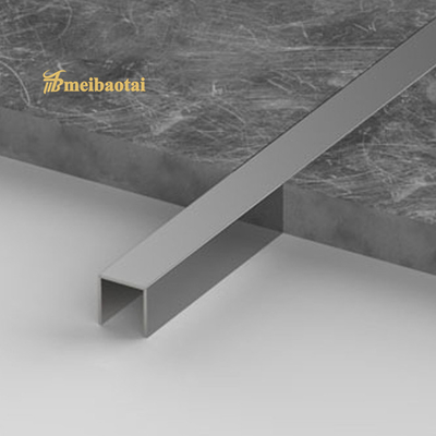 U Slot Decorative Stainless Steel Tile Trim 201 304 Mirror Color Finish