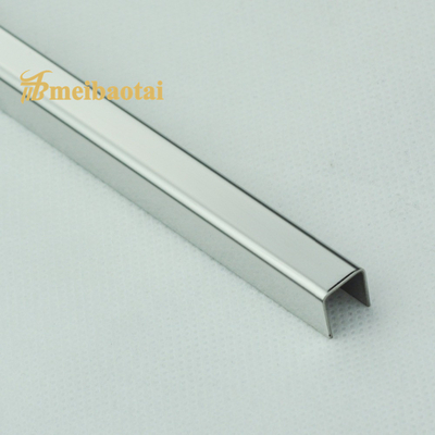 Silver Polished U Shape Stainless Steel Profile Wall Paneling