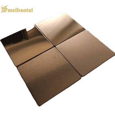 Rose Gold Mirror Hairline Cold Rolled Stainless Steel Plate Ss Steel Sheet Sustainable