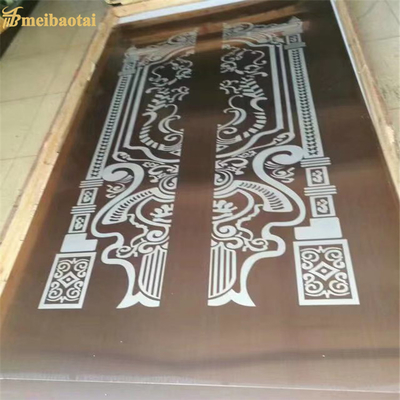 1500mm Width Etched Stainless Steel Sheet For Elevator Decorative