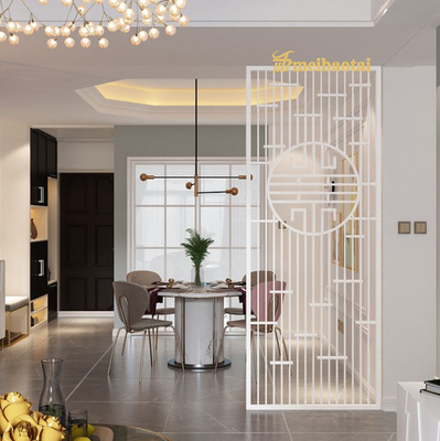 Stainless Steel Art Deco Room Divider In Rooms Hall 8mm Thickness