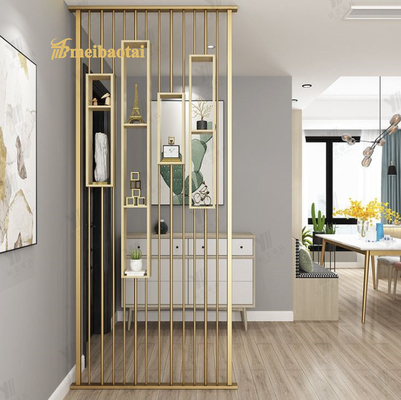 Stainless Steel Art Deco Room Divider In Rooms Hall 8mm Thickness