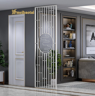 Stainless Steel Art Deco Room Divider In Rooms Hall 8mm Thickness