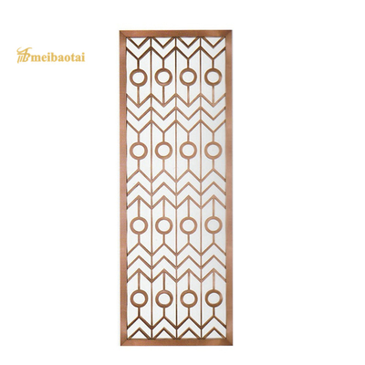 Hairline Bunnings Metal Decorative Screens , 8mm Corrugated Metal Room Divider