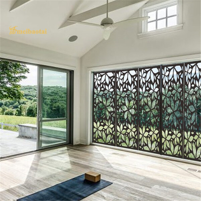 Bronze Stainless Steel Room Checkered Shape Divider Hotel Decoration