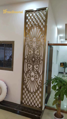 Pvd Color Mirror Finish Stainless Steel Room Divider Hotel Decoration