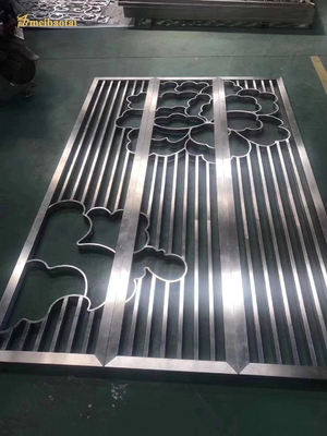 Color Mirror Stainless Steel Room Checkered Shape Divider Hotel Decoration