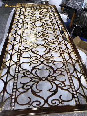 Hotel Style Stainless Steel, Iron, Aluminum Screen Decoration Room Divider