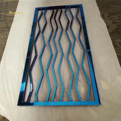 Mirror Pvd Color Stainless Steel Room Divider Mill Edge Arbitrary Length