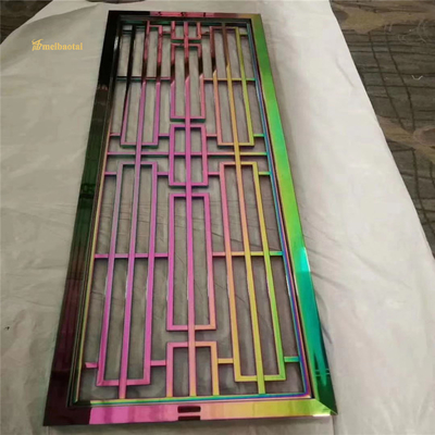 Mirror Pvd Color Stainless Steel Room Divider Mill Edge Arbitrary Length