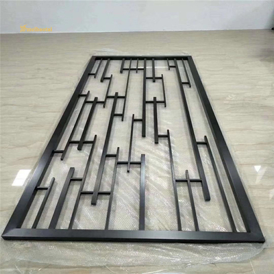 201 304 Stainless Steel Room Divider Antique Bronze Slit Edge
