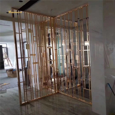 Many Style Rose Gold Bronze Gold Color Stainless Steel Room Divider Decoration Hotel ,home