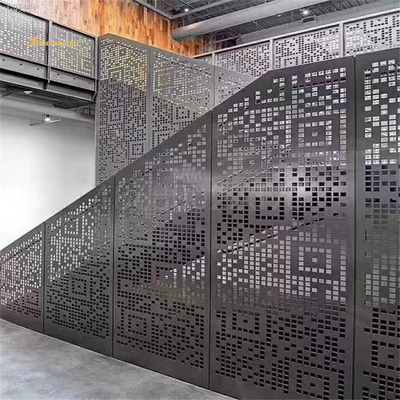 PVD Gold Black Coated Stainless Steel Aluminum Room Partition Custom Size