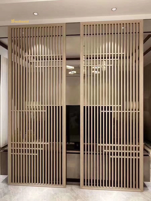 Customize Art Screen SS Metal Room Dividers Partitions Decorative For Hotel