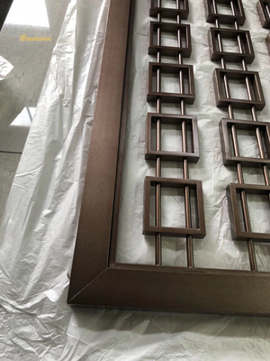 Brown Color Customized Size Popular Metal Room Divider
