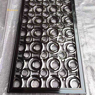 Brown Color Customized Size Popular Metal Room Divider