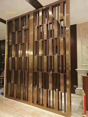 Gold Decorative Metal Privacy Screens 30mm Thickness ODM Available