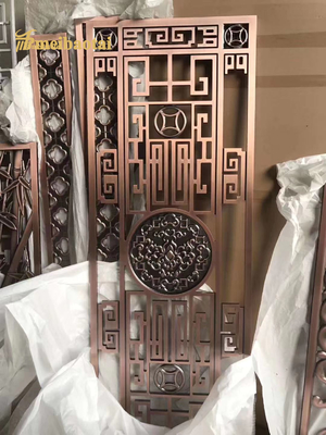 Hotel Style Stainless Steel, Iron, Aluminum Screen Decoration Room Divider