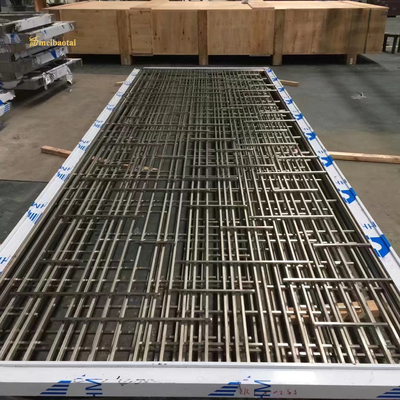 Black Pvd Color Stainless Steel Room Divider For Construction