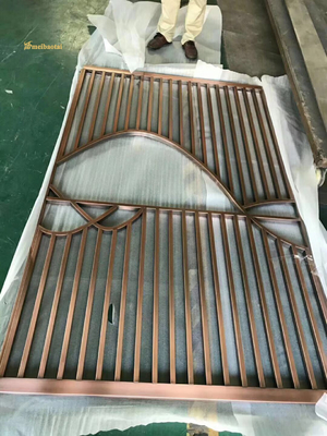 201 304 Stainless Steel Room Checkered Shape Divider Hotel Decoration