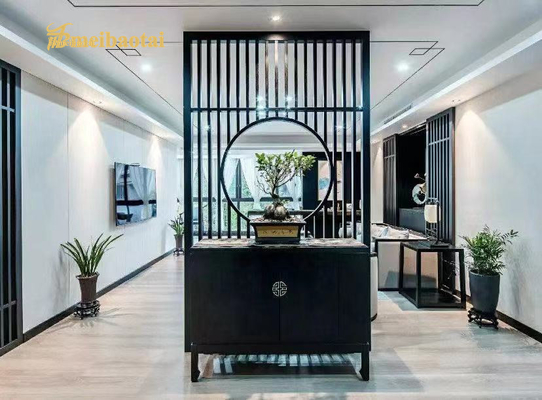 Black Modern Design Stainless Steel Screen Adds Touch Of Elegance And Sophistication To Any Space