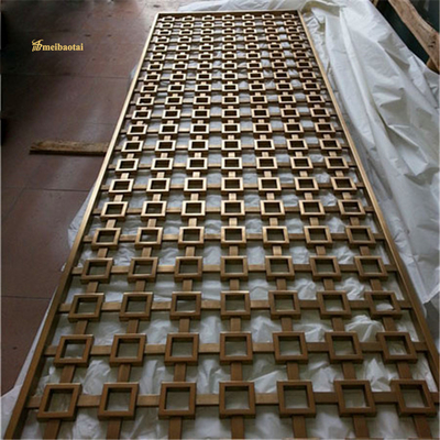 201 304 Stainless Steel Room Divider Antique Bronze Mirror Finish