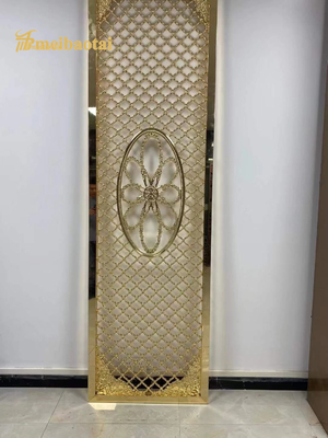 Gold Mirror Stainless Steel Room Divider 0.3-3.0mm Thickness