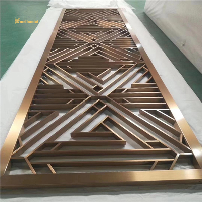 Hotel Decoration 304 Stainless Steel Room Divider 0.3-3.0mm Thickness