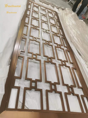 Customized Design Decorative Metal Screen Laser Cut Room Divider In Dining Room